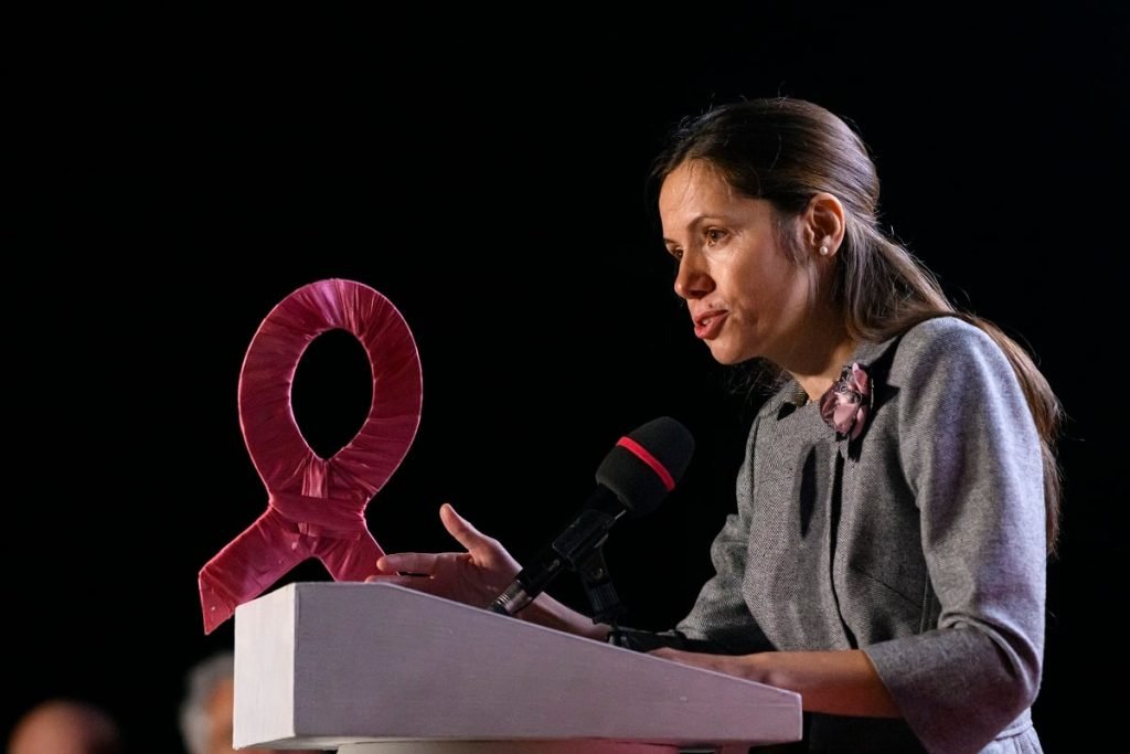 Mirabela Grădinaru, alături de președintele Nicușor Dan la evenimentul dedicat Zilei Mondiale a Prematurității, își exprimă recunoștința pentru cele două nașteri premature