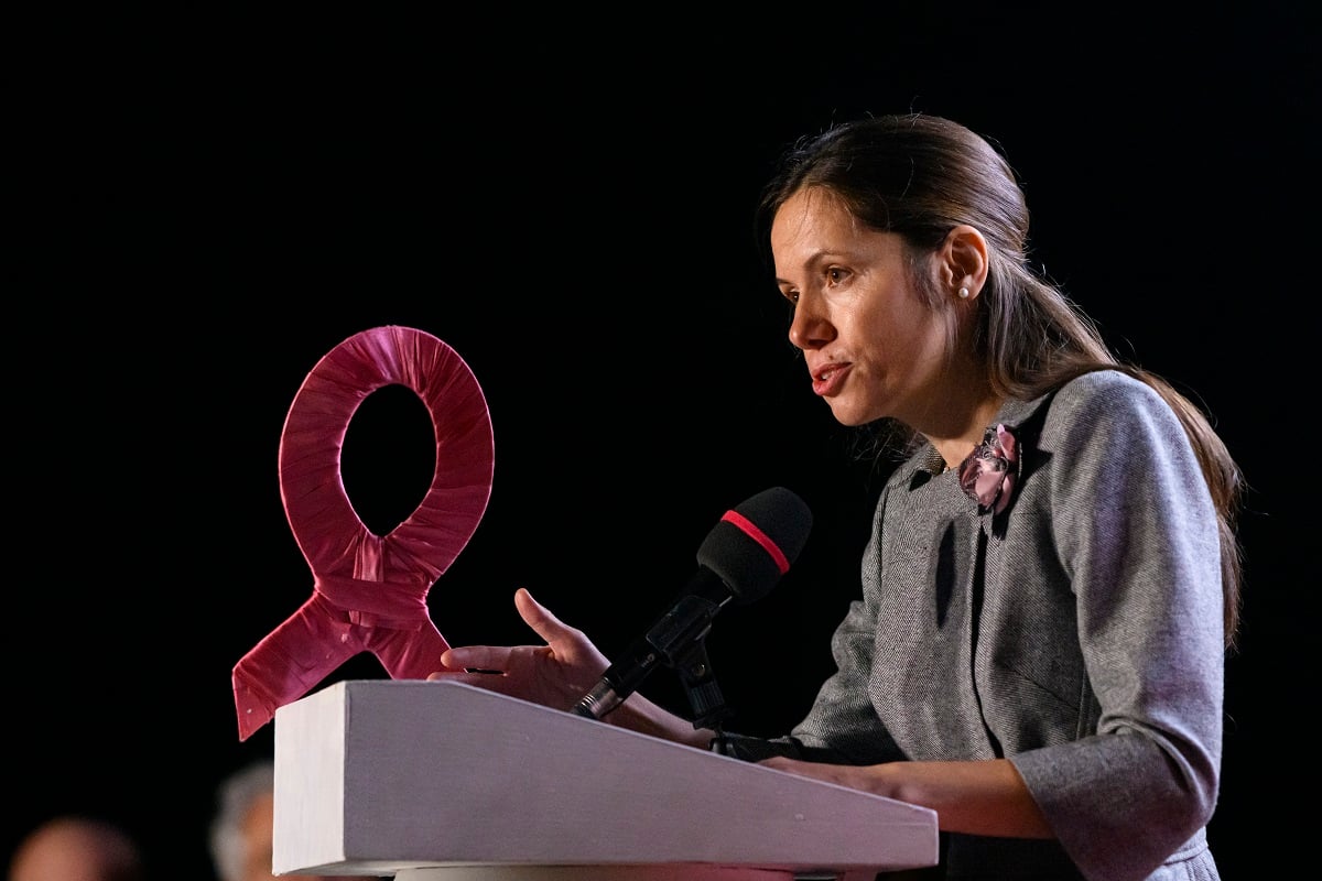 Mirabela Grădinaru, alături de președintele Nicușor Dan la evenimentul dedicat Zilei Mondiale a Prematurității, își exprimă recunoștința pentru cele două nașteri premature