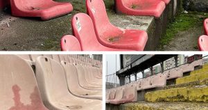Stadionul din Zenica, imagine de coșmar: tribune vechi și ruginite și plante pe trepte | FOTO+VIDEO