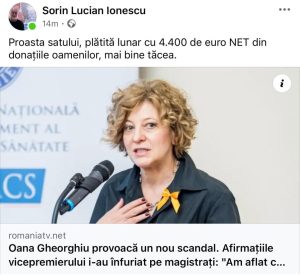 Reprezentantul Comunității Evreiești din Constanța critică dur vicepremierul Oana Gheorghiu: „Mai bine rămânea tăcută”