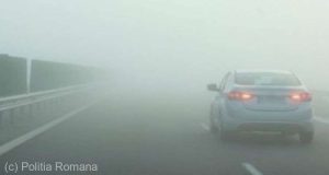 Negel pentru șoferi în mai multe județe din sudul țării din cauza ceții dense