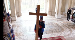 Nicușor Dan și partenera sa Mirabela Grădinaru la evenimentul oficial dedicat domnitorului Ghyka, desfășurat la Palatul Cotroceni