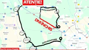 Circulația pe drumul național DN1, în zona apropierii de Ploiești, va fi întreruptă, iar traficul va fi redirecționat în funcție de greutatea vehiculelor.