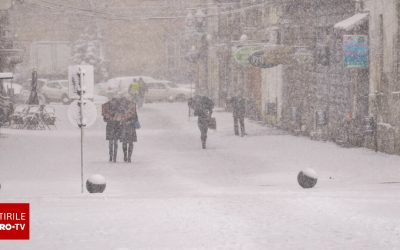 ANM a prelungit avertizările de vreme rea: vânt puternic, ninsori și viscol. HARTĂ