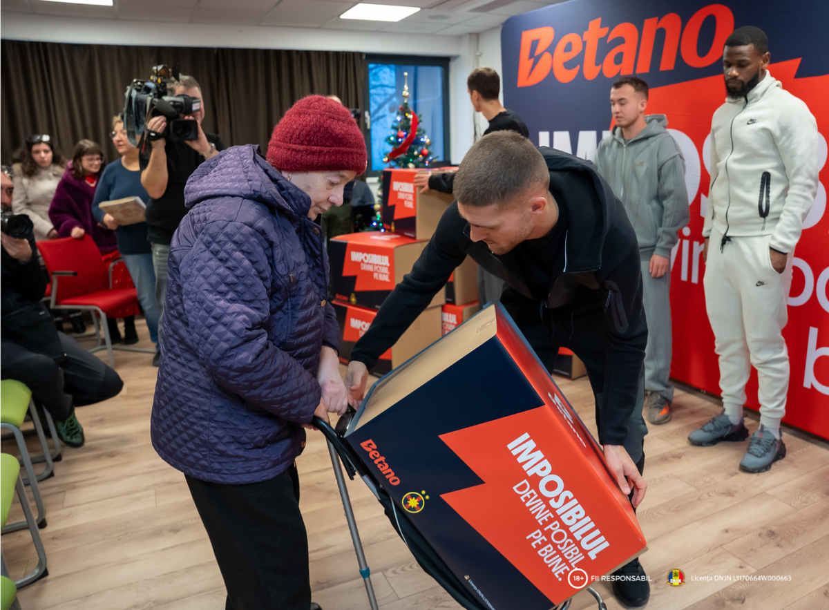 Betano sprijină comunitatea de sărbători