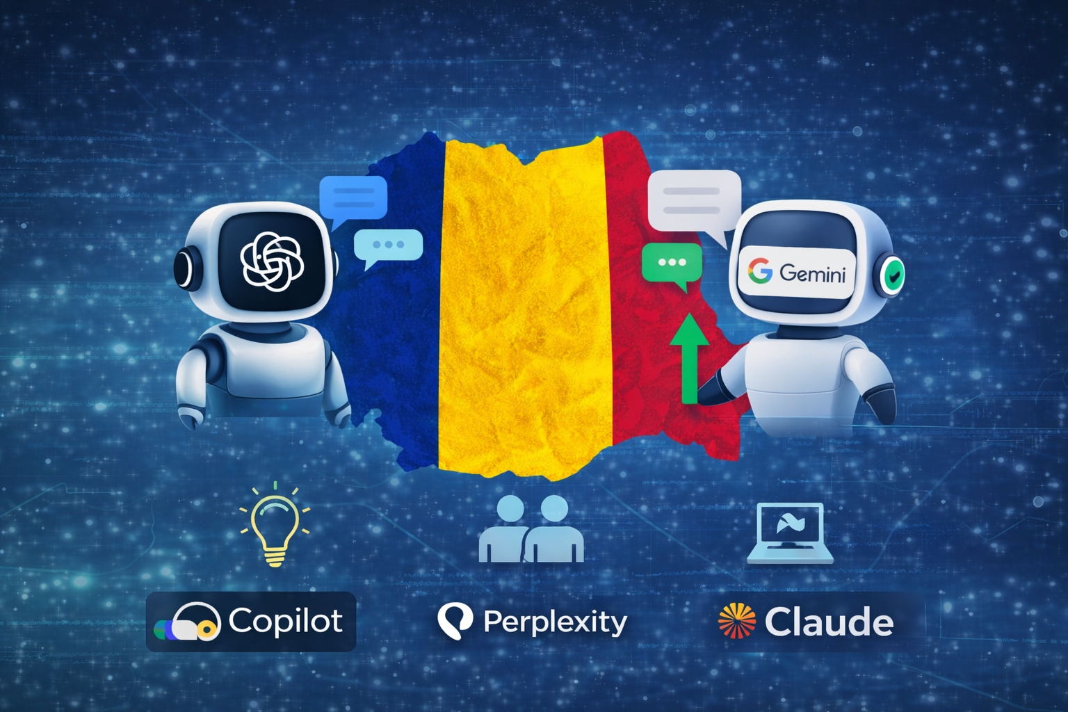 Cum utilizează românii asistenții AI de tip chatbot și care sunt cei mai populari în 2025