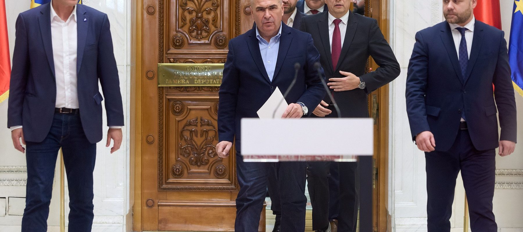 Liderii politici ai coaliției de guvernare. Foto: Lucian Alecu / Shutterstock Editorial / Profimedia