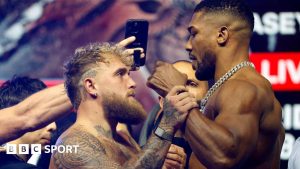 Confruntarea finală între Jake Paul și Anthony Joshua s-a încheiat cu tensiune