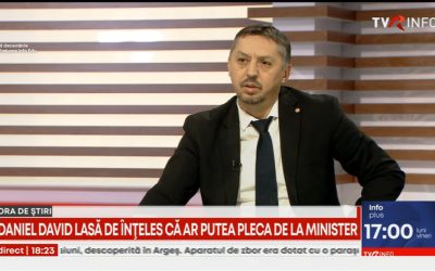 ”Nu am şi nu vizez o carieră politică. Cred că mi-am adus contribuţia şi am tot amânat plecarea de foarte multe ori”. Daniel David lasă să se înțeleagă că ar putea să plece de la ministerul Educației