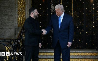 Ukraine-Russia latest: Ukraine peace plan talks under way as Trump greets Zelensky at Mar-a-Lago residence