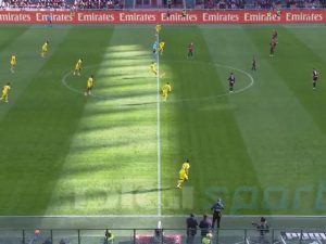 Surpriză! Incidentul din prima secundă a confruntării AC Milan – Verona