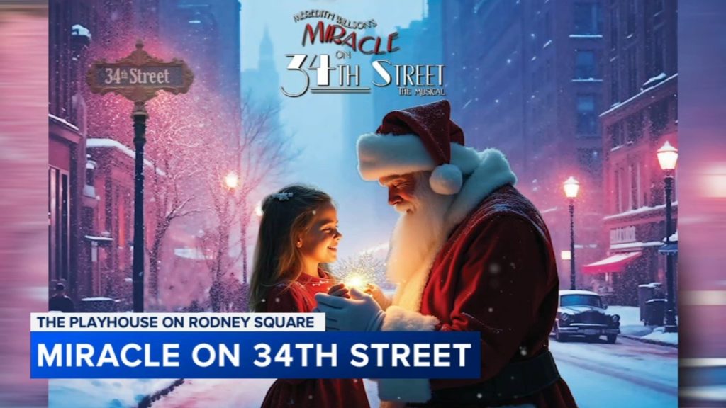 'Miracle on 34th Street: The Musical' on stage at The Playhouse on Rodney Square in Wilmington, Delaware