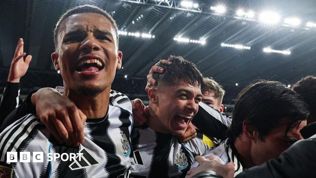 Newcastle 2-1 Fulham: Lewis Miley heads holders into Carabao Cup semi-finals