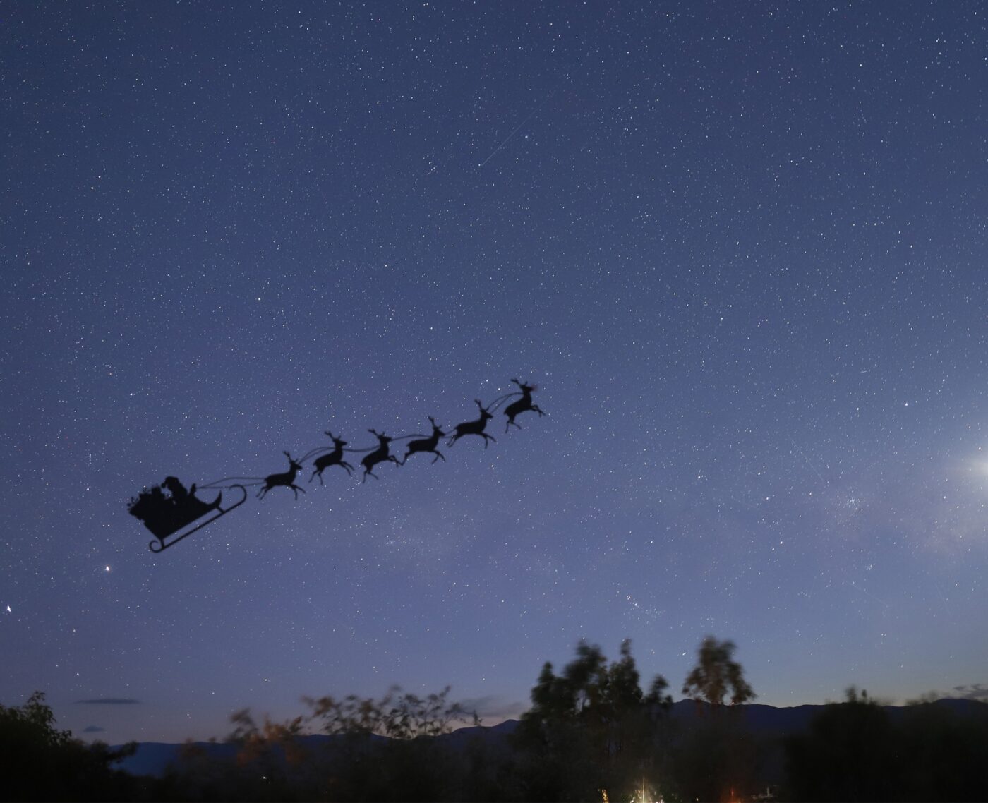 Santa a fost văzut la Observatorul ANU Mount Stromlo