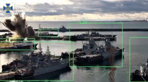 Ucraina susține că a doborât pentru prima dată un submarin rusesc în portul Novorosiisk, situat în Marea Neagră