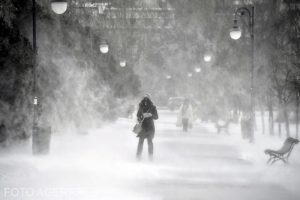 Viscol puternic, cod portocaliu în toată țara