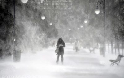 Imagine de iarna - viscol, Foto: AGERPRES