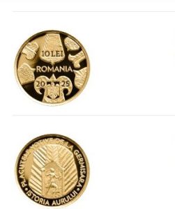 Emisiune de 1.000 de monede din aur dedicate plăcuțelor votive de la Germisara