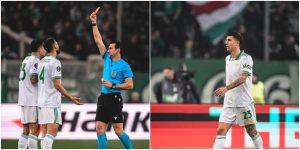 Arbitrul de la Panathinaikos-Roma, criticat pentru decizia eronată asupra lui Mancini