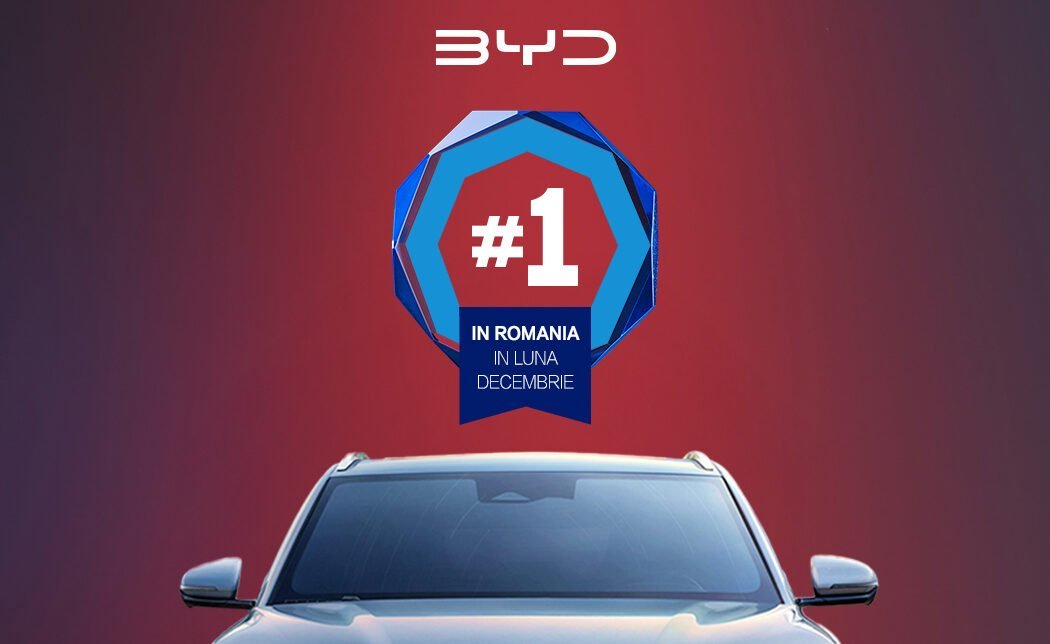BYD domină în România în ultima lună, marcând un decembrie de excepție pentru marca chineză pe piața auto locală