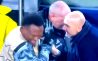 Scene cum rar se văd, tocmai în Champions League! Antrenorul l-a luat la palme de față cu toată lumea