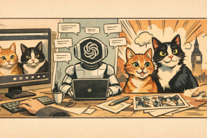 Transformă o fotografie cu pisici într-o ilustrație de benzi desenate folosind ChatGPT – VIDEO