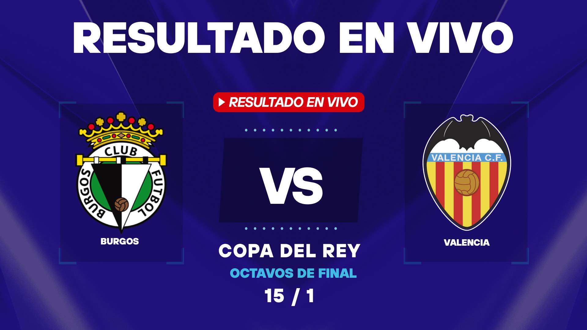 Burgos și Valencia se întâlnesc în sferturile Cupei Regelui Într-un meci electrizant din sferturile Cupei Regelui, echipa Burgos CF va întâlni Valencia CF joi, 15 ianuarie 2026, la ora 17:00, pe stadionul Municipal de El Plantío