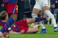 'He's lost his head' - Barcelona star Frenkie de Jong shown straight red card for horror tackle on Kylian Mbappe