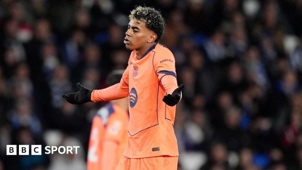 Marcus Rashford celebrates scoring for Barcelona against Real Sociead