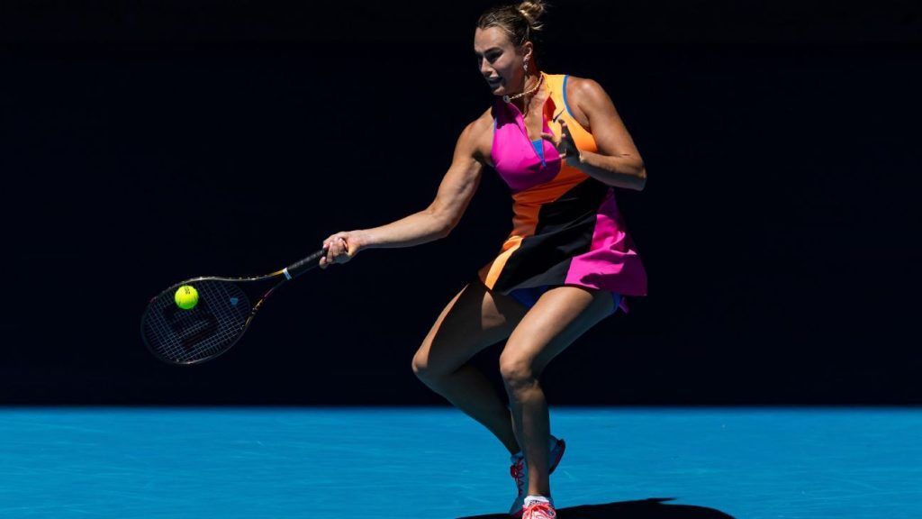 Sabalenka battles past 'incredible' Potapova to advance at Aussie Open