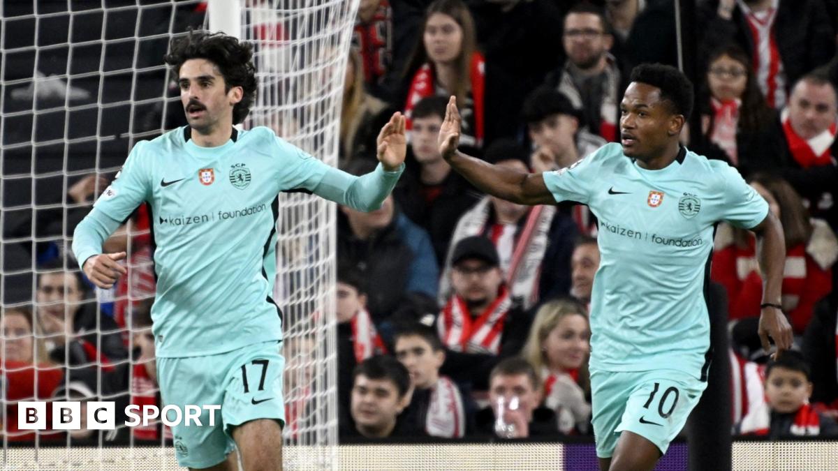 Athletic Club 2-3 Sporting CP: Sporting score dramatic winner to finish in top eight