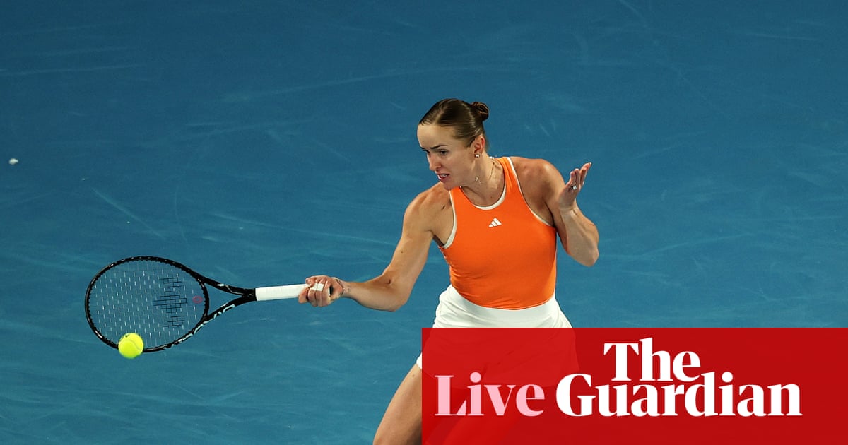 Australian Open 2026: Svitolina v Andreeva, De Minaur to face Alcaraz after Bublik win – live | Australian Open 2026