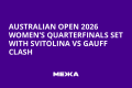 Australian Open 2026 Women’s Quarterfinals Set with Svitolina vs Gauff Clash | Ukraine news