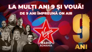 Virgin Radio România sărbătorește 9 ani de hituri și distracție!