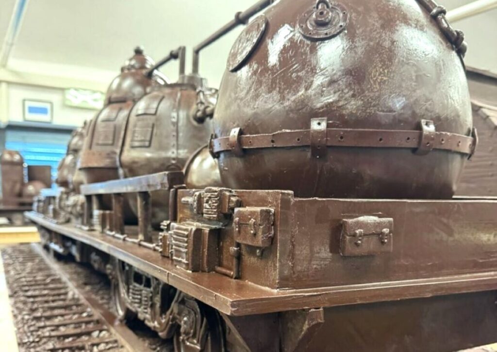 Winter Games Express: cel mai lung tren de ciocolată, expus la Milano pentru Olimpiada 2026