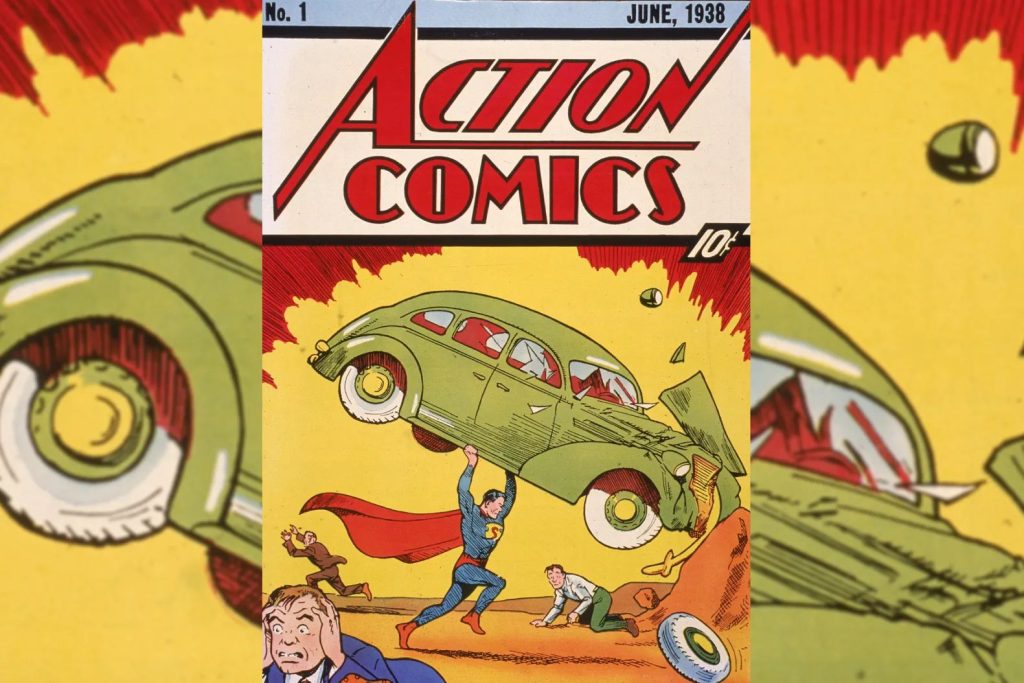 Un exemplar rar al benzilor desenate din 1938, cu Superman, a fost vândut pentru suma impresionantă de 15 milioane de dolari unui colecționar privat anonim