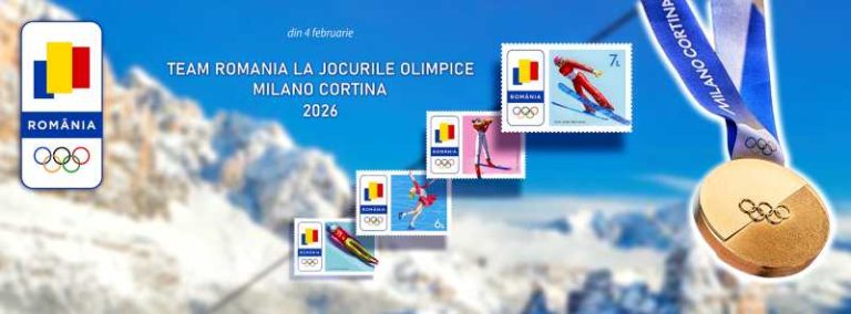 Mărci poștale inedite dedicate Jocurilor Olimpice de iarnă, în România