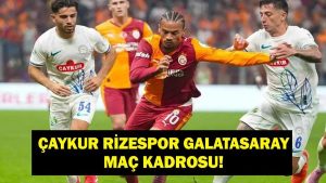 Çaykur Rizespor – Galatasaray: Ora și canalul meciului, Sane va juca?