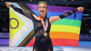 Patinatorul Amber Glenn susține comunitatea LGBTQ la Olimpiadă