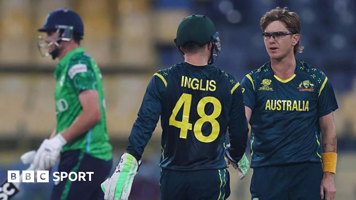 T20 World Cup: Ellis and Zampa to the fore as Australia dominate Ireland
