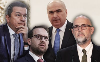 Sorin Grindeanu, Dominic Fritz, Ilie Bolojan și Kelemen Hunor. Surse: Inquam Photos. Colaj: Ion Mateș / HotNews