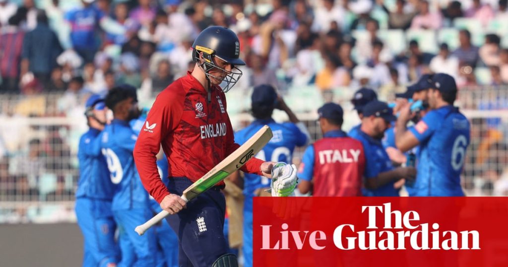 England v Italy: T20 World Cup cricket – live | T20 World Cup 2026