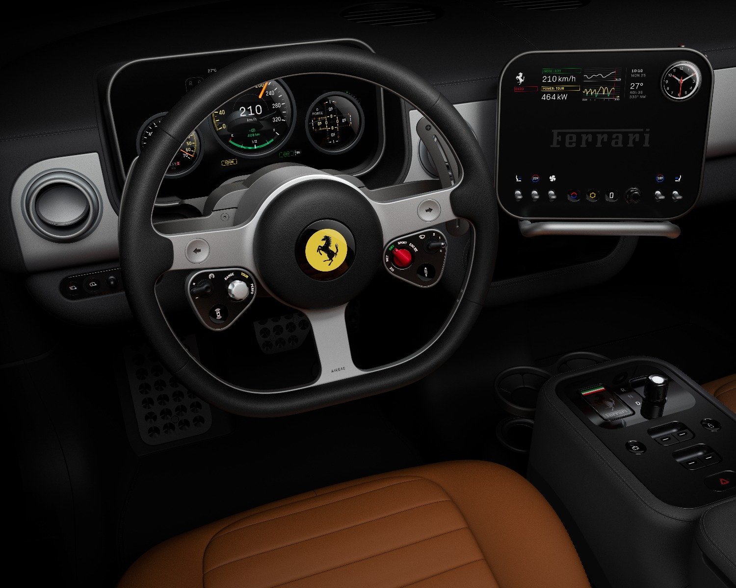 Ferrari intră în era electrică: lansarea modelului Luce Ferrari a făcut un pas semnificativ în direcția electrificării, dezvăluind primele imagini oficiale ale viitorului său automobil complet electric, intitulat Luce