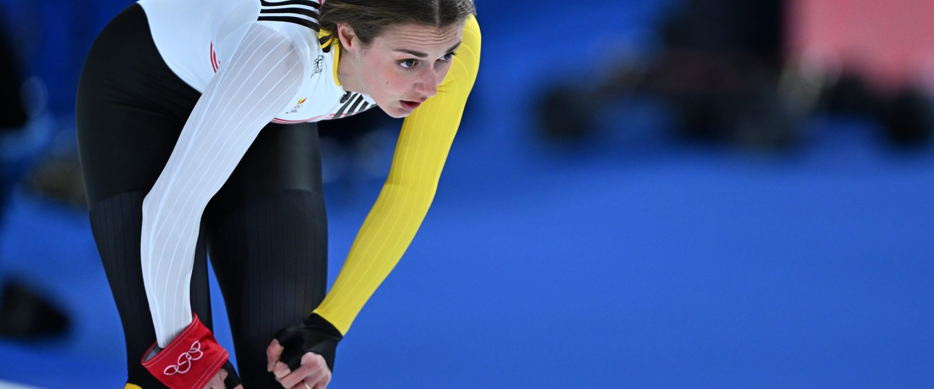 Belgian speed skater Isabelle van Elst pictured at the Women's 1000m speed skating race at the Milano Cortina 2026 Olympic Winter Games, on Monday 09 February 2026 in Milan, Italy. The XXV Winter Olympics take place from 6 to 22 February 2026 in Italy. BELGA PHOTO JASPER JACOBS