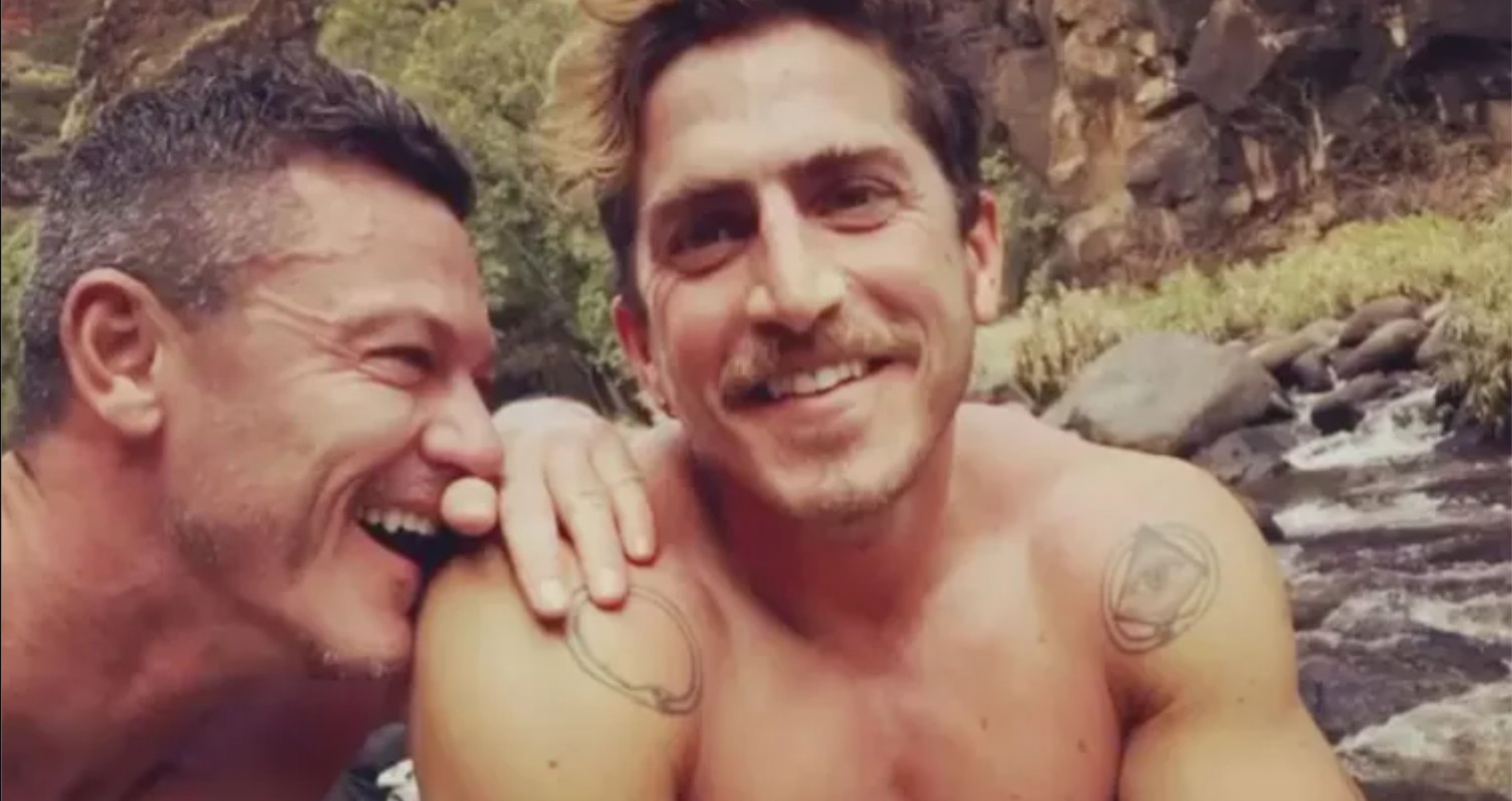 Luke Evans and Rafa Olarra when they were together