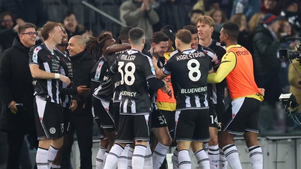 Udinese-Roma 1-0, gol di Ekkelenkamp