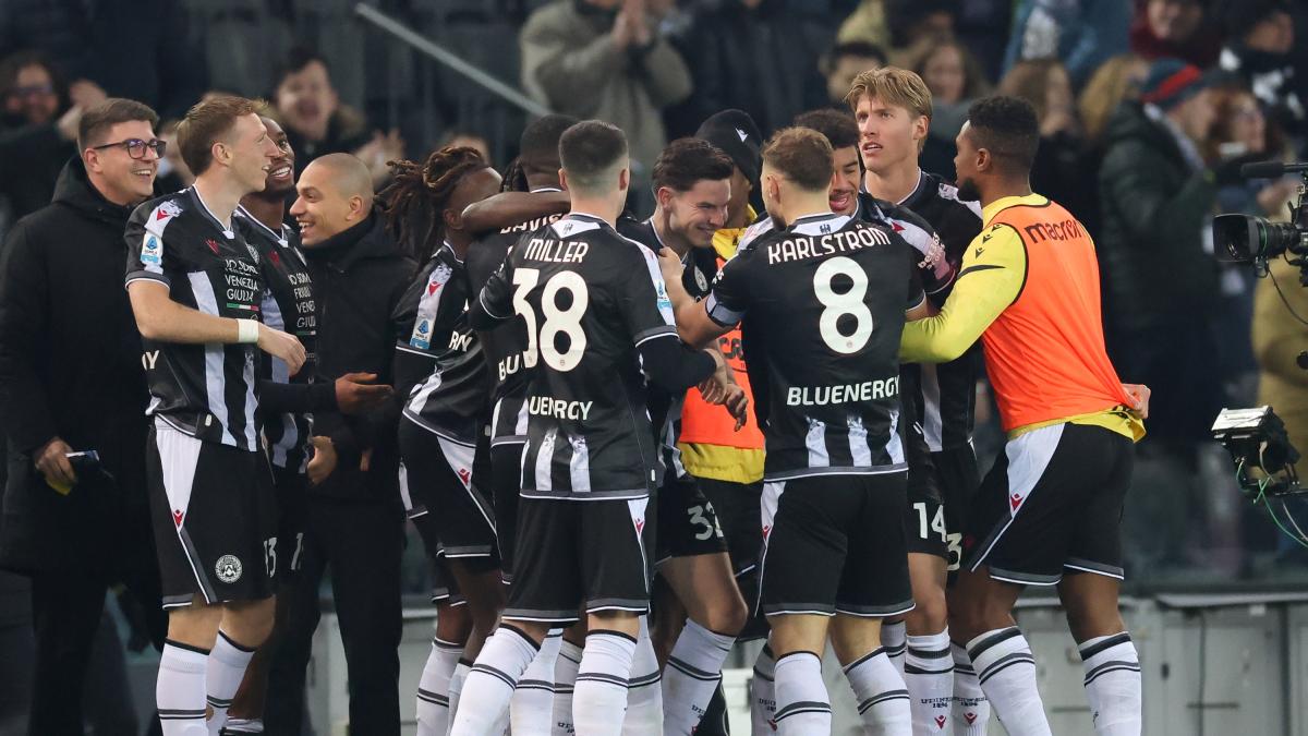 Udinese-Roma 1-0, gol di Ekkelenkamp