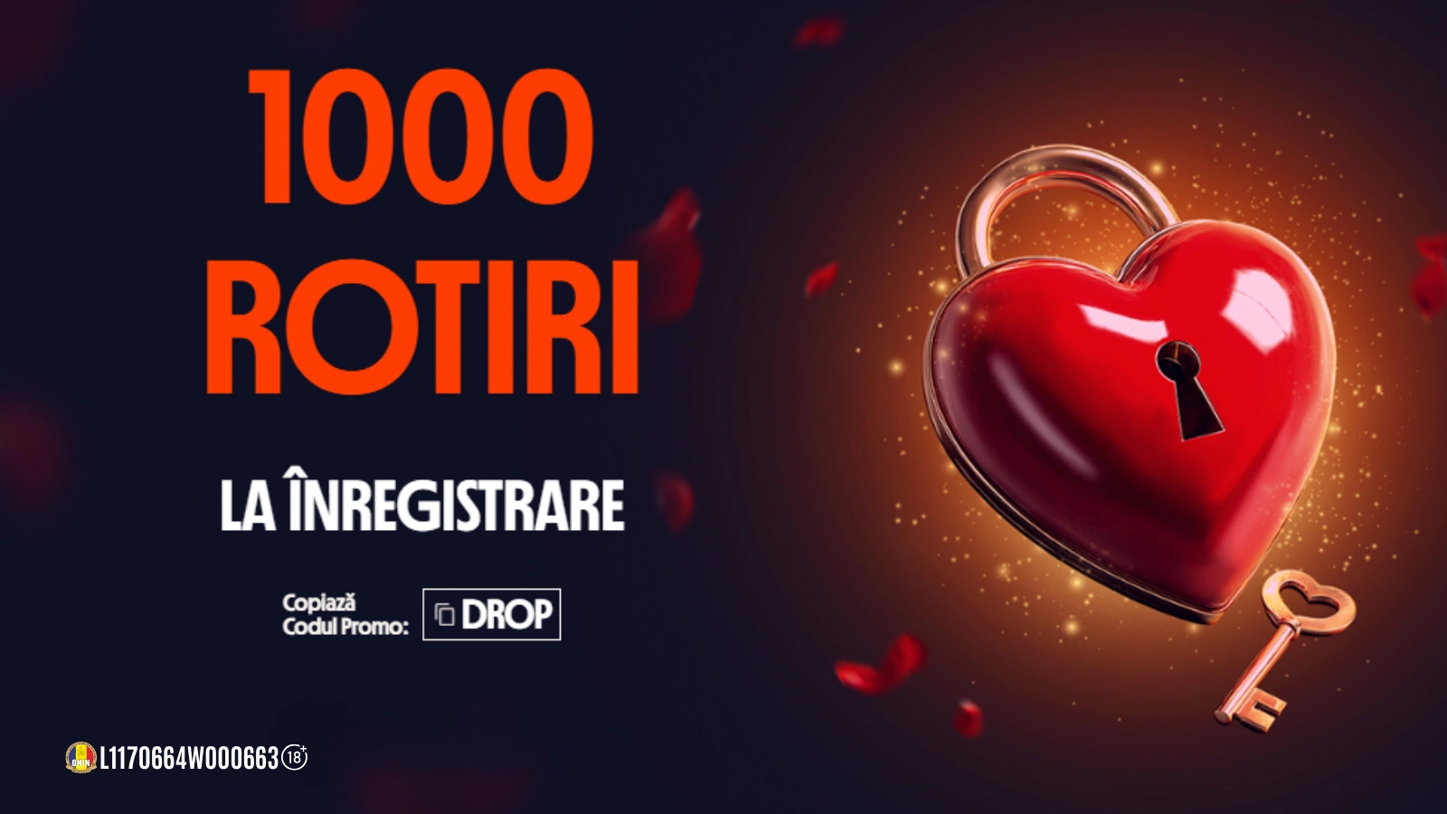 Valentine’s Day 2026: 1000 de rotiri gratuite la Betano!