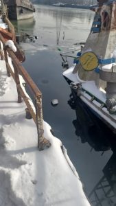 Posibilă poluare cu produse petroliere pe Dunăre, la Giurgiu, după scufundarea unui împingător lângă Plaja Vechi