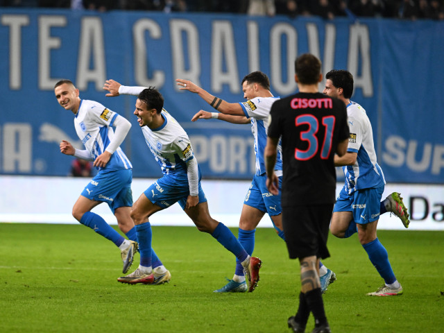 Craiova învinge FCSB cu 1-0 și rămâne pe primul loc! Campionii, pe 10.